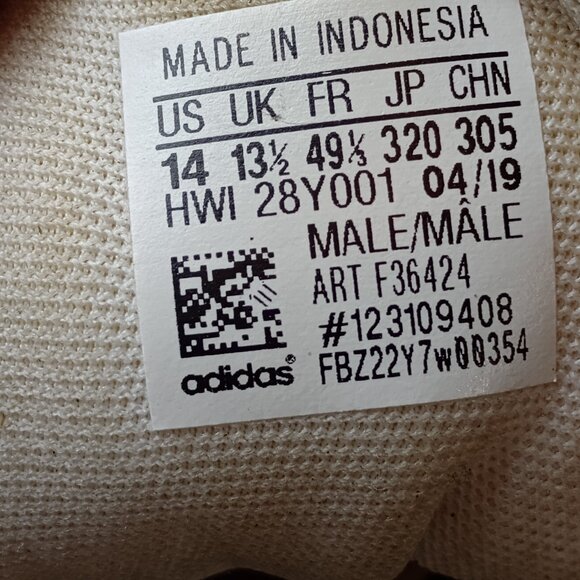 Adidas Men’s White Sneakers — Classic Casual Tennis Shoes, Size 14 - Picture 3 of 11